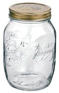 Table Roc Einmachglas Bormioli Rocco Quattro Stagioni 1 Liter (1Glas), Glas, (1...