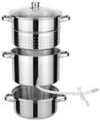 Haushalt International 2in1 Entsafter Dampfentsafter 3tlg Edelstahl...