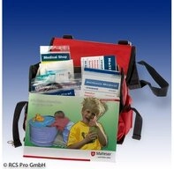 Holthaus Medical Erste-Hilfe-Koffer Kindergarten Verbandtasche mit 93tlg F&uuml;llung