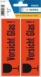 HERMA Etiketten HERMA Hinweisetiketten "Vorsicht Glas", 39 x 118 mm