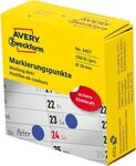 Avery Zweckform Etiketten Markierungspunkte auf Rolle 19mm blau VE=250...