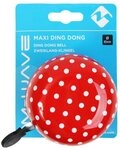 M-Wave Fahrradklingel Glocke Maxi Ding Dong 80mm P&uuml;nktchen