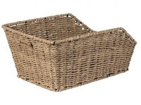 Basil Fahrradkorb Basil Hinterradkorb Cento Rattan Look seegras 47x34x22 cm