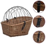 vidaXL Fahrradtasche Fahrrad-Gep&auml;cktr&auml;gerkorb mit Abdeckung 55x31x36 cm...