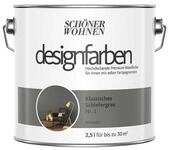 SCH&Ouml;NER WOHNEN FARBE Wand- und Deckenfarbe Klassisches Schiefergrau Nr. 1,...