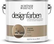 SCH&Ouml;NER WOHNEN FARBE Wand- und Deckenfarbe Warmes Erdbraun Nr. 6, Tropf- und