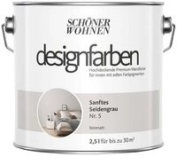 SCH&Ouml;NER WOHNEN FARBE Wandfarbe Sch&ouml;ner Wohnen Designfarben 2,5 Ltr. Sanftes