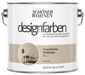 SCH&Ouml;NER WOHNEN FARBE Wandfarbe Sch&ouml;ner Wohnen Designfarben 2,5 Ltr....