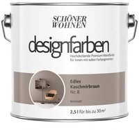 SCH&Ouml;NER WOHNEN FARBE Wandfarbe Sch&ouml;ner Wohnen Designfarben 2,5 Ltr. Edles