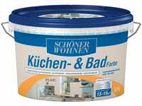 SCHÖNER WOHNEN FARBE Wandfarbe Küchen- & Badfarbe, 2,5 Liter, pearl,...