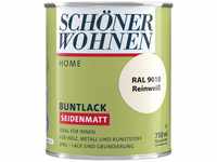 SCHÖNER WOHNEN FARBE Lack Home Buntlack, 750 ml, reinweiß RAL 9010, für...