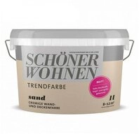 SCH&Ouml;NER WOHNEN FARBE Wandfarbe SW Trend Wandfarbe matt 1,0L Sand 8514