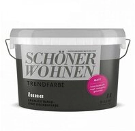SCH&Ouml;NER WOHNEN FARBE Wandfarbe SW Trend Wandfarbe matt 1,0L Luna 7502