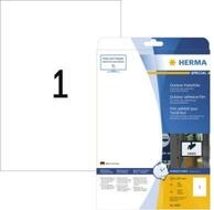 HERMA Etiketten HERMA Etiketten Outdoor Klebefolie wei&szlig; 210x297mm 10 Blatt 10...