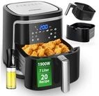 Aigostar Hei&szlig;luftfritteuse Cube - 7L 1900W Airfryer mit LED-Touchscreen, 7-in-1,