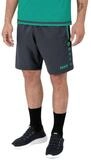 Jako Sporthose Short Competition 2.0 mit Rei&szlig;verschluss kurz anthrazit/t&uuml;rkis
