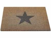Fußmatte Kokos Star, Andiamo, rechteckig, Höhe: 15 mm, Schmutzfangmatte, Motiv