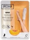 Iroha Fu&szlig;creme PEACH Fu&szlig;maske Socken Reparatur