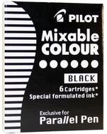 PILOT PILOT Tintenpatronen f&uuml;r F&uuml;llhalter Parallel Pen, schwarz Tintenpatrone