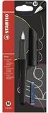 SES Creative F&uuml;ller STABILO F&uuml;ller Flow ACTIVE M schwarz inkl. Patrone Blister