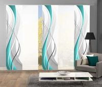 HOME WOHNIDEEN Schiebegardine WUXi (5 St), Klettband, blickdicht, HxB: 245x60,...