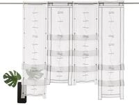 Weckbrodt Scheibengardine Selina (1 St), Stangendurchzug, transparent, Voile,