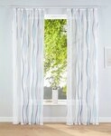 OTTO home Gardine Dimona, 2er-Set, Kr&auml;uselband, transparent, Wellenmotiv (2...