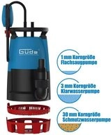 G&uuml;de Klarwasserpumpe Kombitauchpumpe GS 751, 3IN1