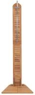 vidaXL Gartendusche Gartendusche Teak Massiv 70x75x204 cm Holz