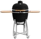 BBQ-Toro Keramikgrill Kamado Grill Holzkohlegrill "KURO" &Oslash; 52 cm, Schwarz,