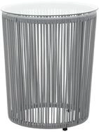 vidaXL Gartenbar-Set, 3-tlg. Bistro-Set mit Kissen PE-Rattan Grau
