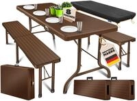 KESSER Bierzeltgarnitur, klappbar Festzeltgarnitur 3-teiliges Set mit Biertisch & 2x