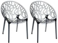 CLP Gartenstuhl Crystal (2er Set, 2 St), Wetterbest&auml;ndiger Stapelstuhl