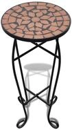 vidaXL Beistelltisch, Ablagetisch Mosaik Terracotta