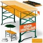 Casaria Stehtisch (1-St), H&ouml;henverstellbar Klappbar Garten Holz Bartisch Partytisch