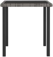 vidaXL Gartentisch, Garten-Esstisch Grau 70x70x73 cm Poly Rattan