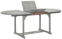 vidaXL Gartentisch 200 x 100 x 75 cm Gartentisch Grau 200x100x74 cm Massivholz...
