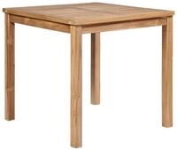 vidaXL Gartentisch, Outdoor Tisch 80x80x77 cm Massivholz Teak