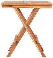 vidaXL Gartentisch, Klappbarer Bistrotisch 60 x 60 x 65 cm Teak Massiv