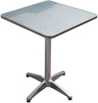 Garden Pleasure Gartentisch Bistro Tisch, quadratisch, Alu-Gest (Gartentisch, Bistro
