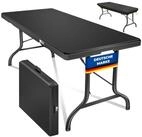 KESSER Tabletttisch, Buffettisch Tisch klappbar Kunststoff 183/220x76 cm Campingtisch