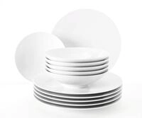 Seltmann Weiden Tafelservice Geschirr-Set Life (12-tlg), 6 Personen, Porzellan,