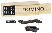 goki Dominospiel Holz Domino Set Holzkasten Brettspiel 28 Steine Kinder