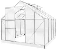 BRAST Gew&auml;chshaus ALU mit Fundament rostfrei 250x250x205cm T&Uuml;V gepr&uuml;ft,...