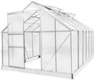 BRAST Gew&auml;chshaus ALU mit Fundament rostfrei 380x250x205cm T&Uuml;V gepr&uuml;ft,...