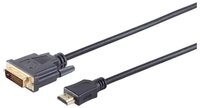 S-Conn DVI-D Adapterkabel, HDMI-A Stecker, bidirekt, 2m HDMI-Kabel