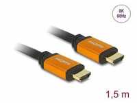Delock High Speed HDMI Kabel 48 Gbps 8K 60 Hz 1,5 m HDMI-Kabel, HDMI-A, HDMI...