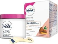 Veet Zuckerpaste Haarentfernung an K&ouml;rper & Gesicht, 3 St., inkl. Holzspatel &