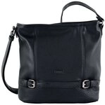 TOM TAILOR Hobo Juna, aus soft genarbtem ledrigen Material mit gl&auml;nzenden