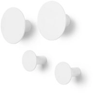 blomus Wandhaken PONTO 4er Set Lily White, (Set, 4-St)